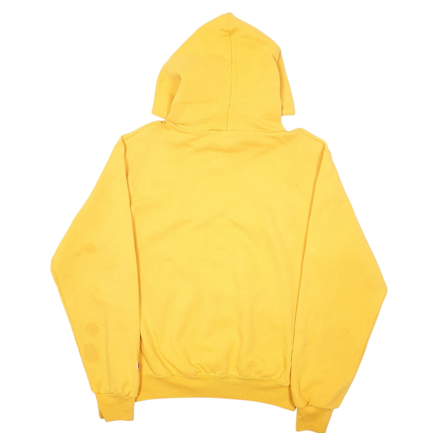 Mens Yellow Champion US Navy Spellout USN Hoodie Jumper