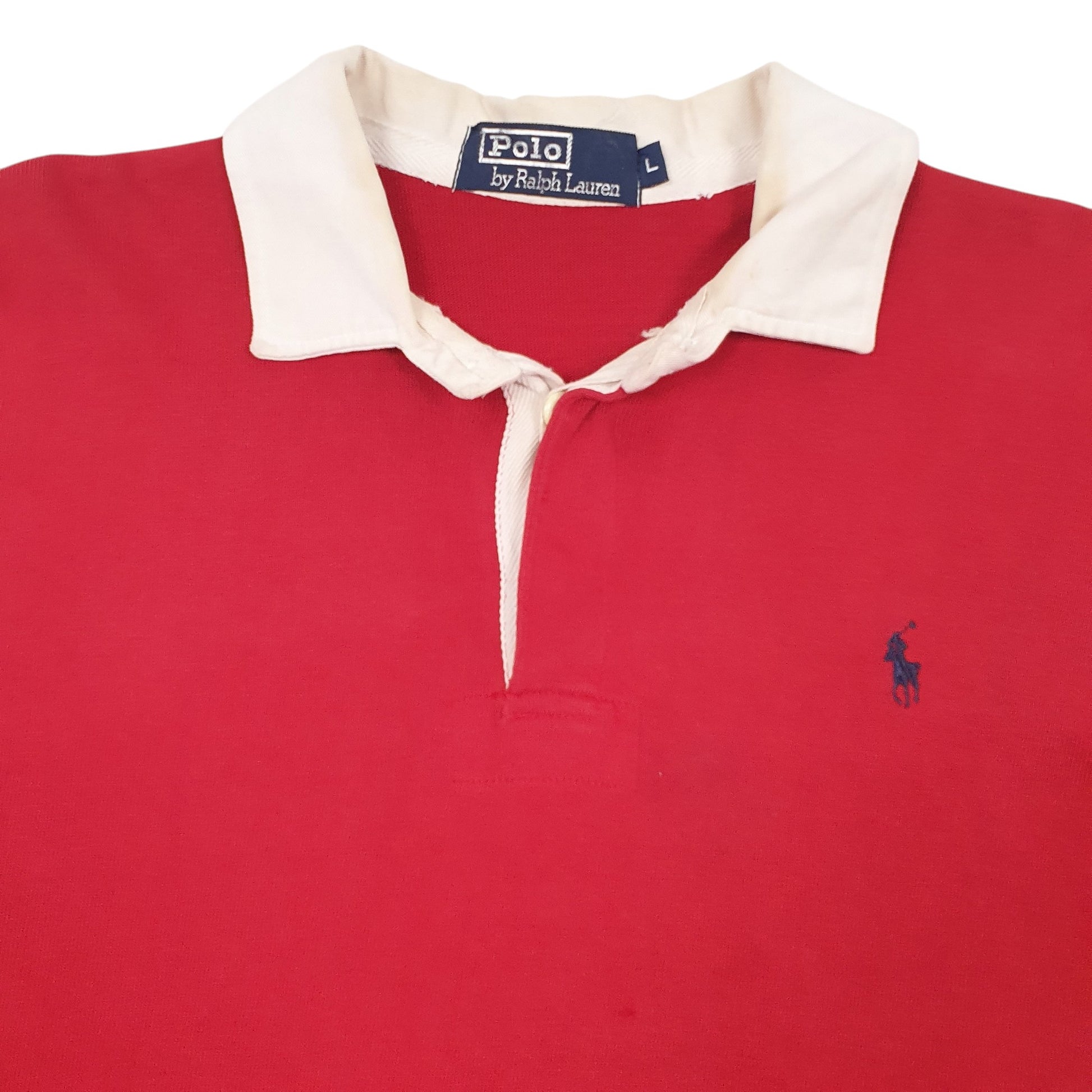Mens Red Polo Ralph Lauren  Long Sleeve Polo Shirt