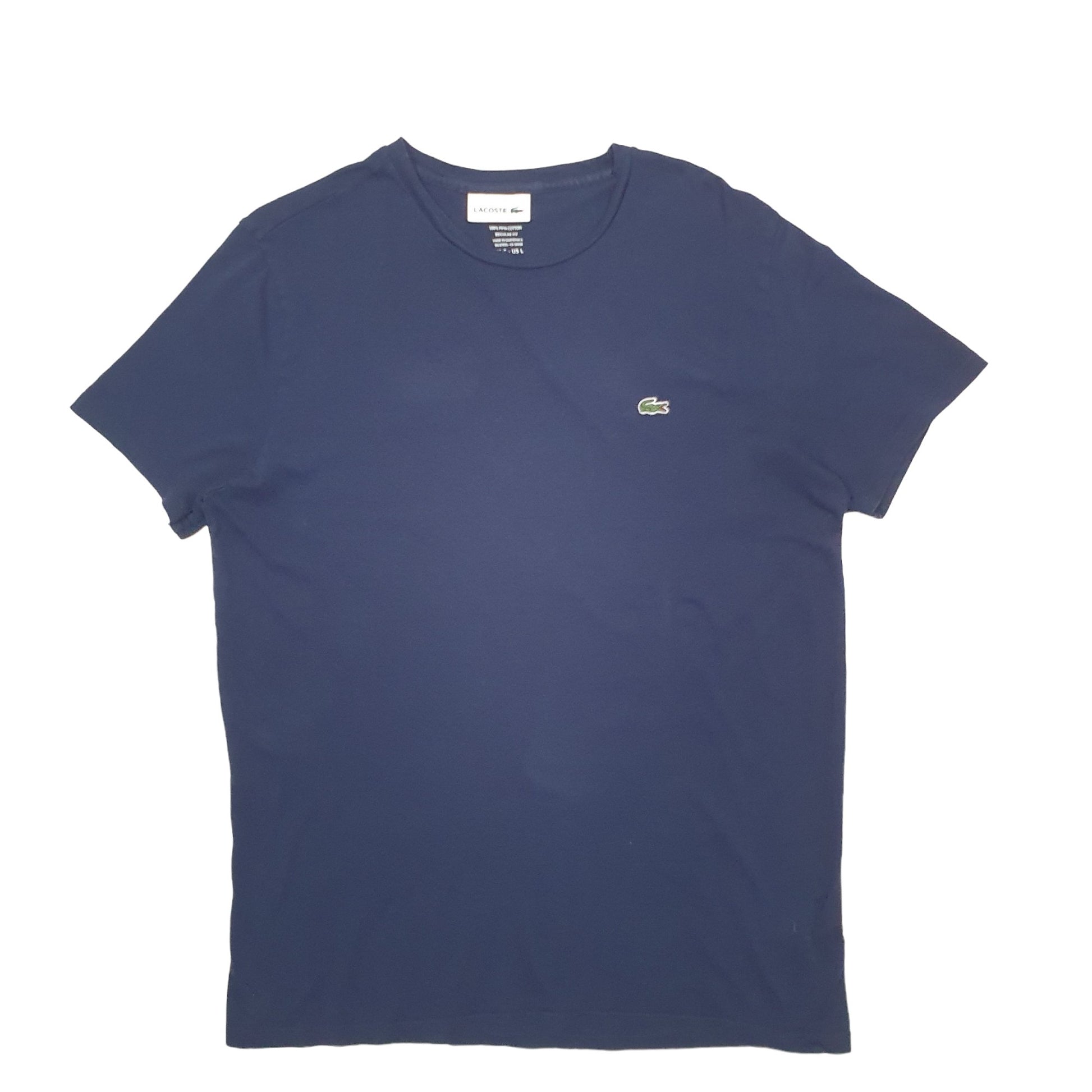 Mens Navy Lacoste  Short Sleeve T Shirt