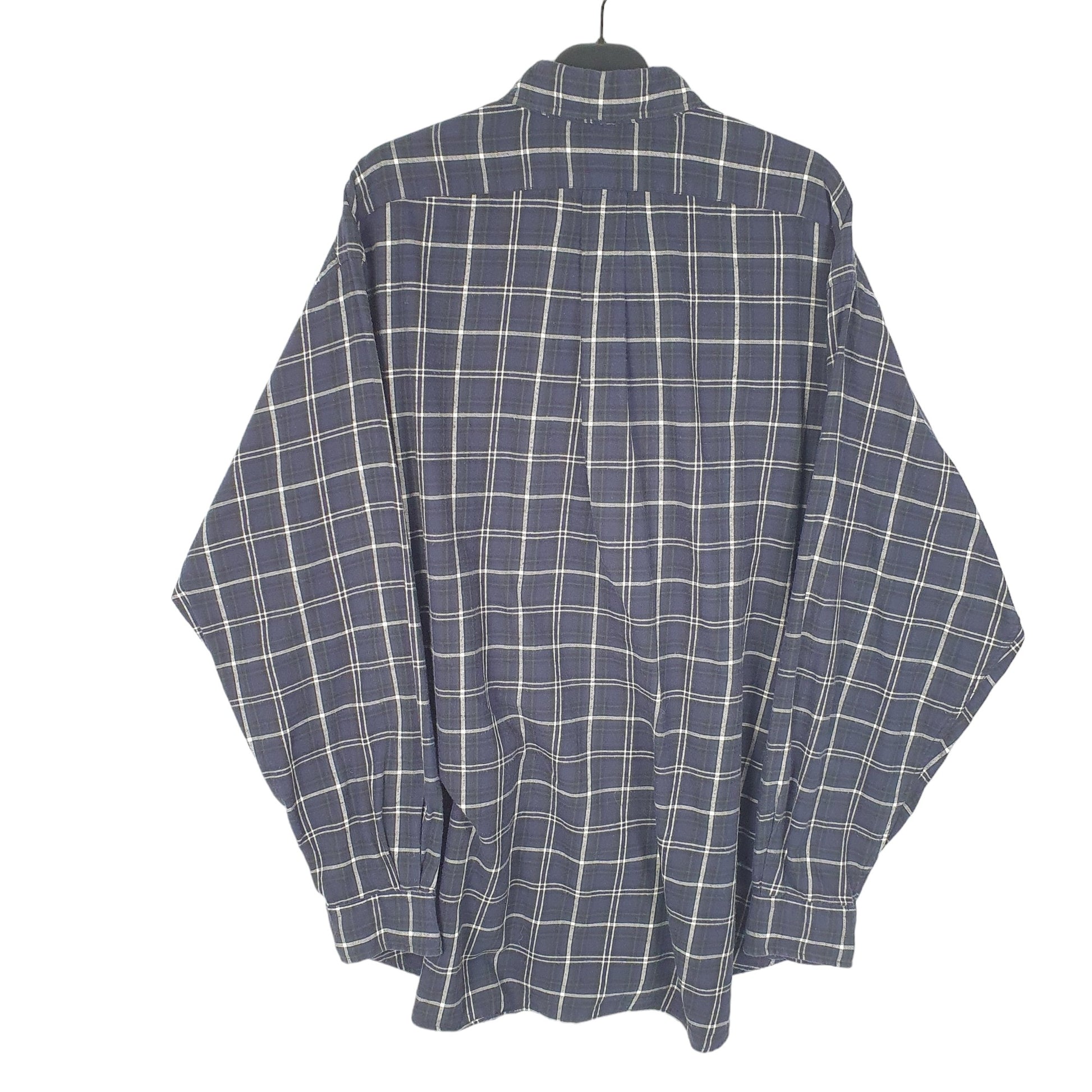 Mens Navy Ralph Lauren Flannel Long Sleeve Shirt