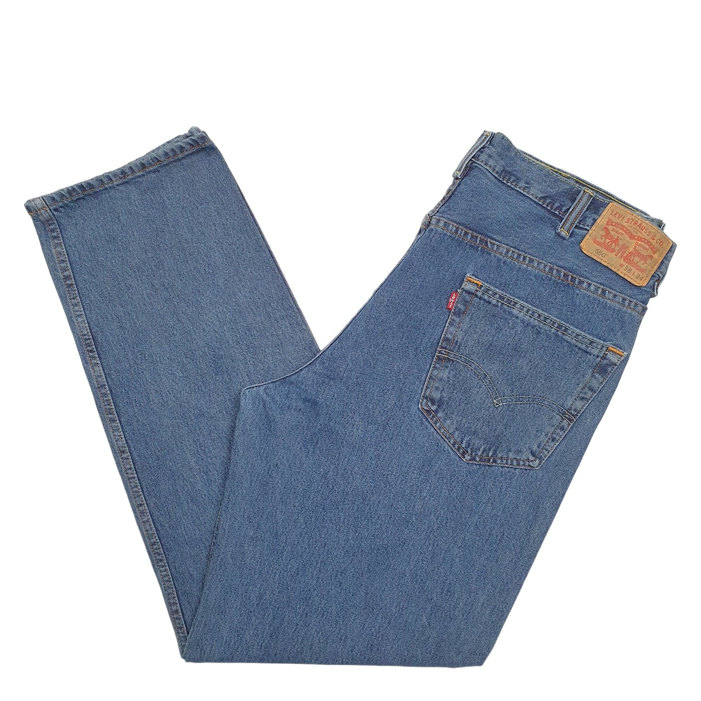 Mens Blue Levis  550 JeansW38 L34