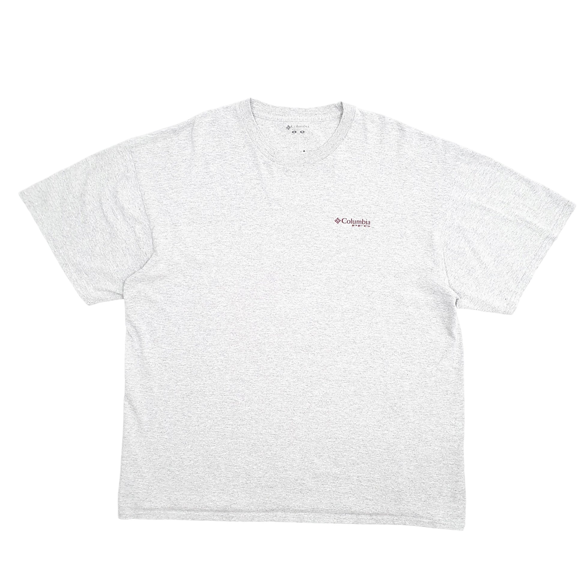 Mens Grey Columbia Sportswear PFG Fishing Short Sleeve T Shirt