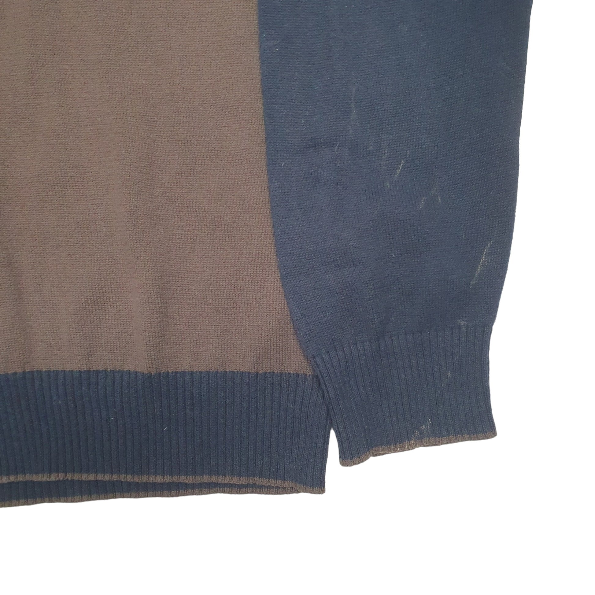 Mens Brown Nautica Knit Crewneck Jumper