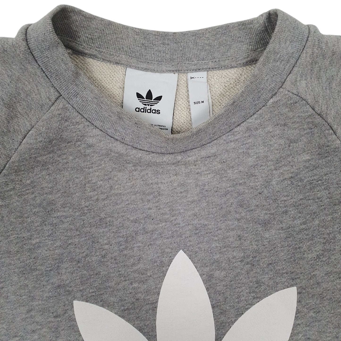 Mens Grey Adidas  Crewneck Jumper