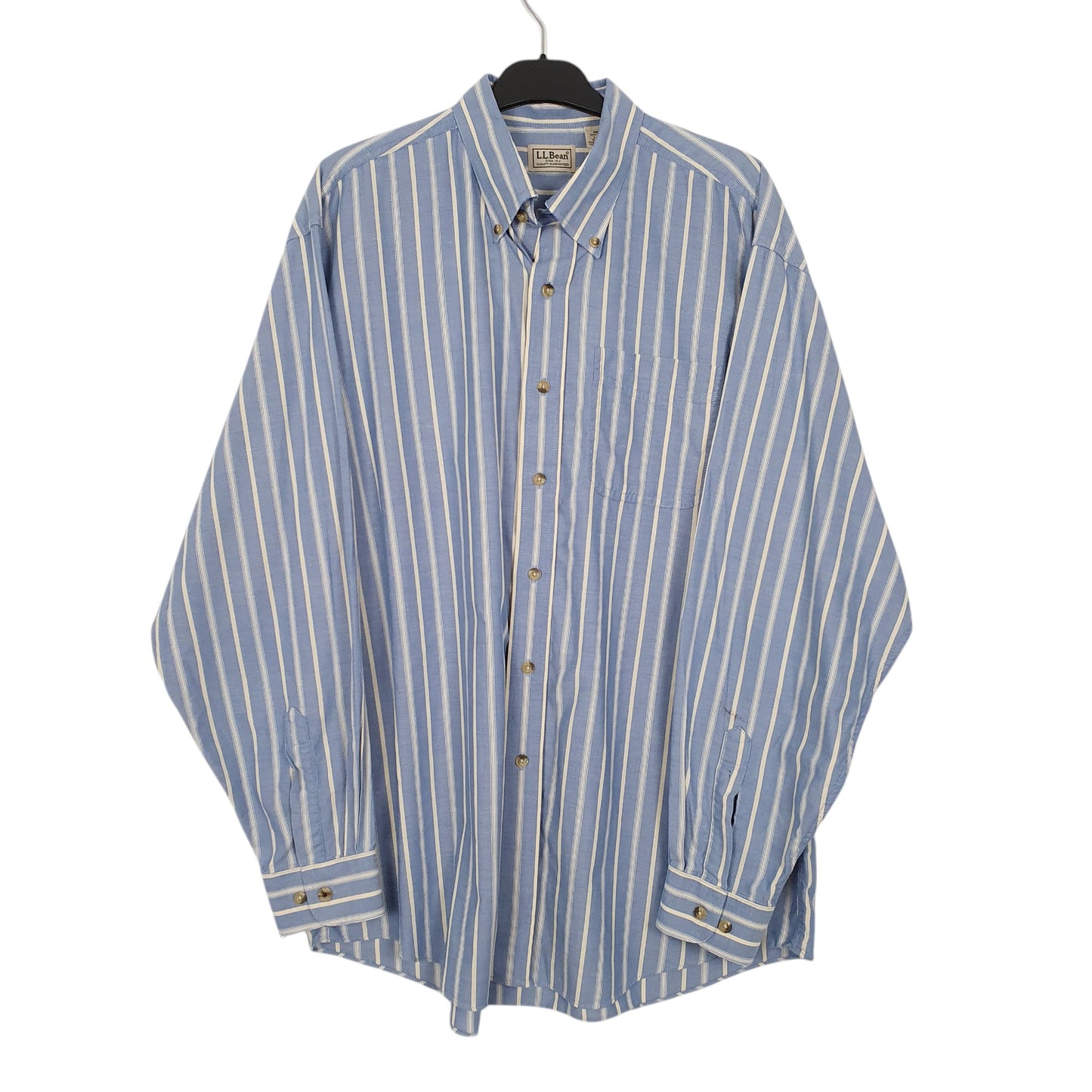 Mens Blue L.L.Bean  Long Sleeve Shirt
