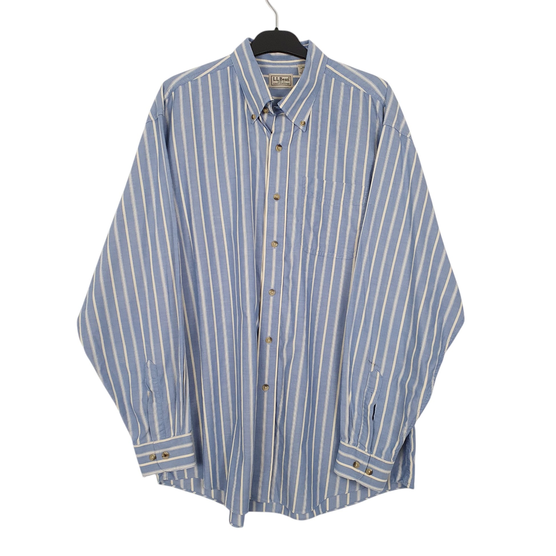 Mens Blue L.L.Bean  Long Sleeve Shirt