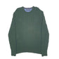 Mens Green Nautica Knit Crewneck Jumper