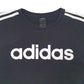 Mens Black Adidas Spellout Crewneck Jumper