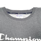 Mens Grey Champion Script Crewneck Jumper