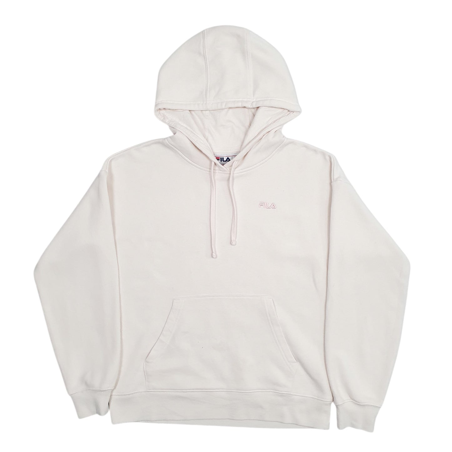 Womens Cream Fila  Hoodie Jumper