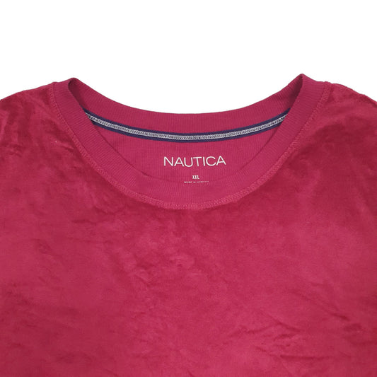 Mens Burgundy Nautica  Crewneck Jumper