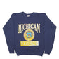 Mens Navy Tultex Michigan University Made In USA 90's Crewneck Jumper