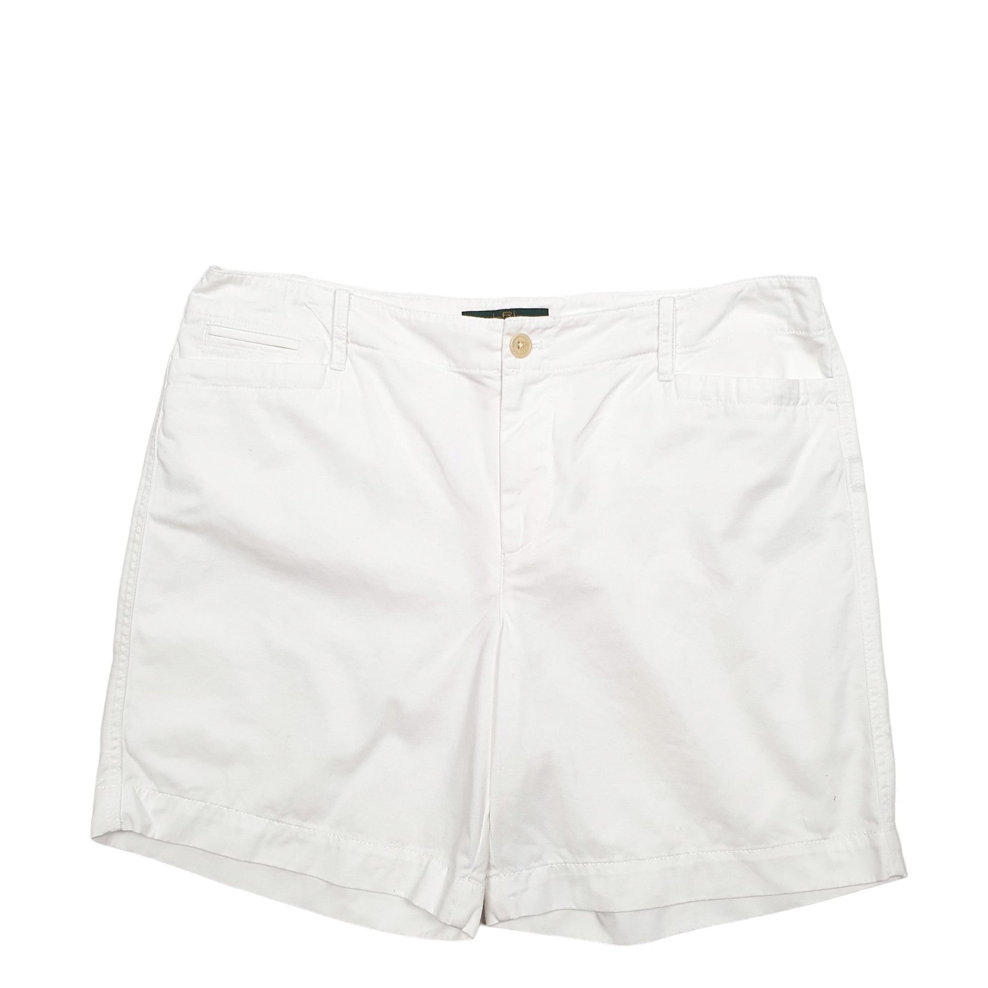 Womens White Ralph Lauren  Chino Shorts