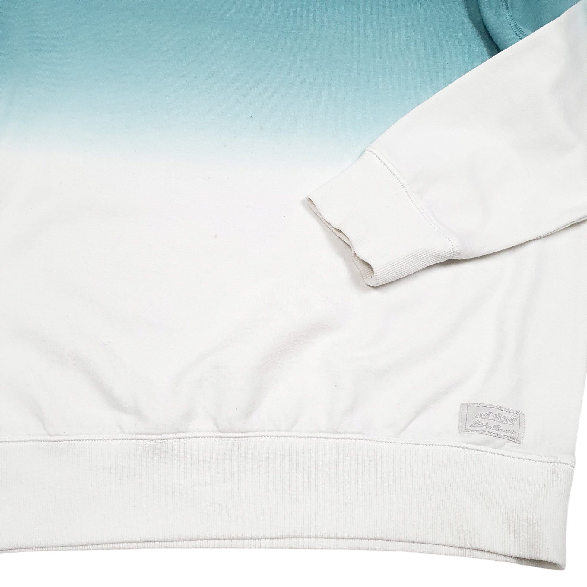 Womens Green Eddie Bauer Fade Crewneck Jumper