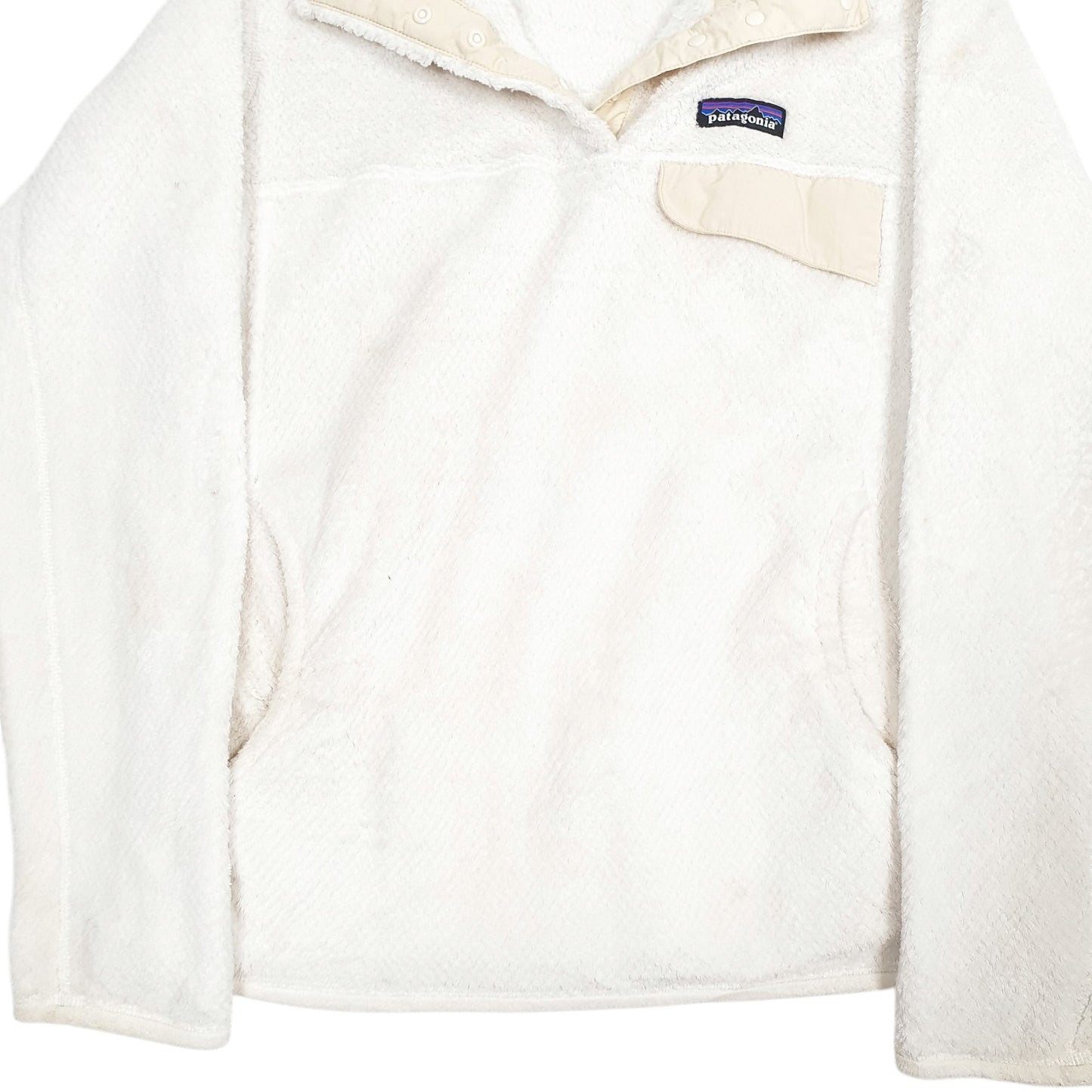 Womens Cream Patagonia Snap T Quarter Zip Jumper