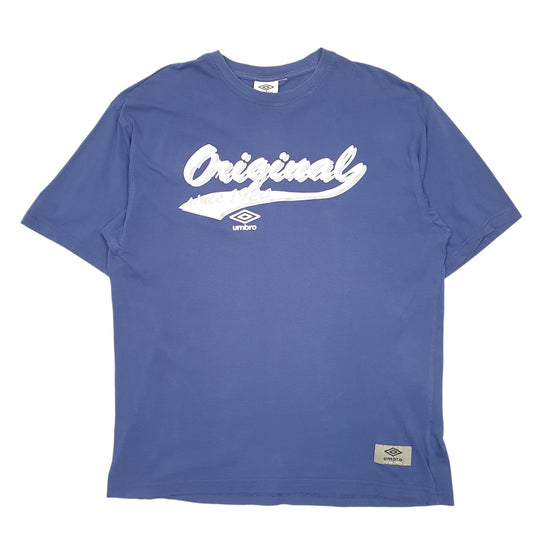 Mens Navy Umbro Original Since 1924 Short Sleeve T Shirt