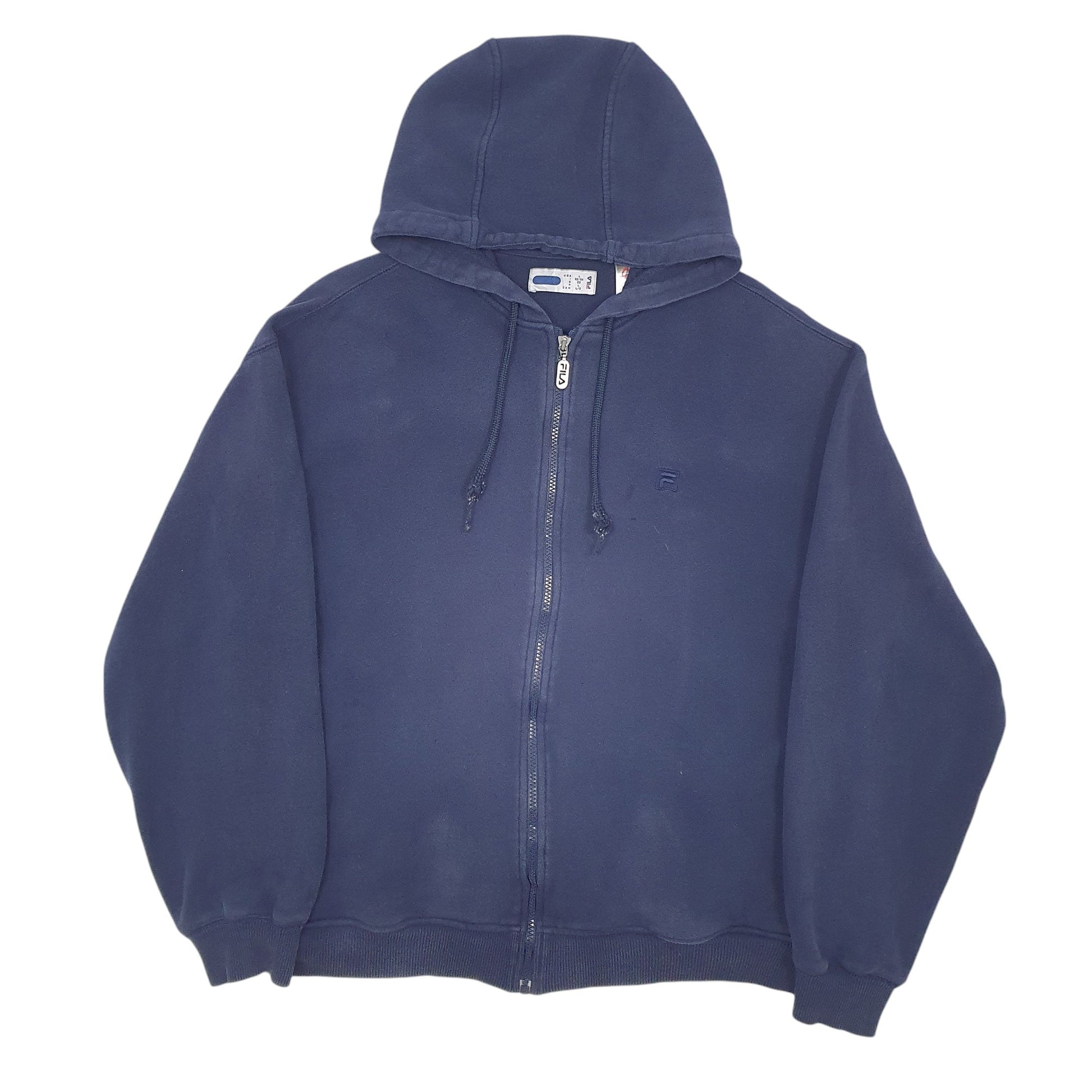 Mens Navy Fila  Hoodie Jumper