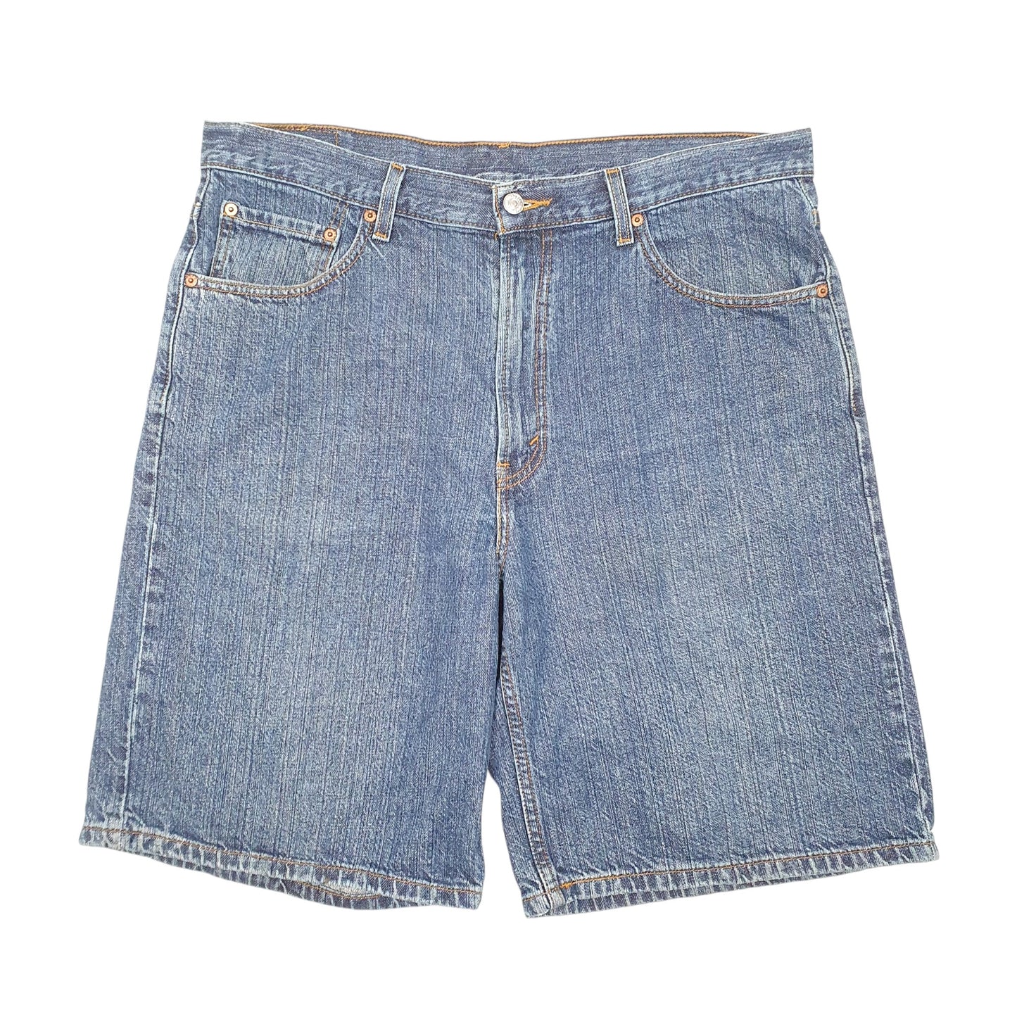 Mens Blue Levis 550 Relaxed Jorts Denim Shorts