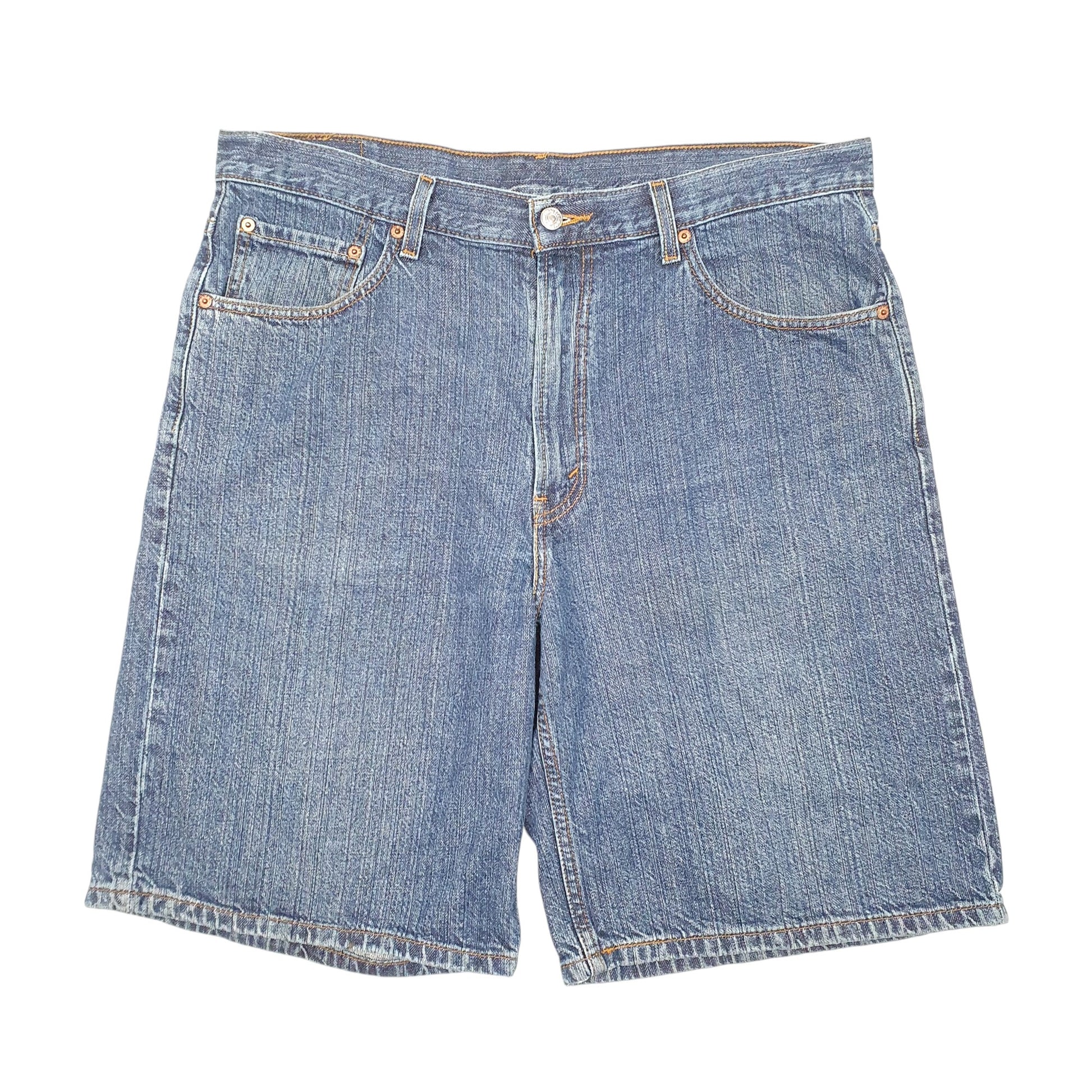 Mens Blue Levis 550 Relaxed Jorts Denim Shorts