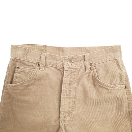 Mens Beige Lee Made In USA Vintage 90's Corduroy Trousers