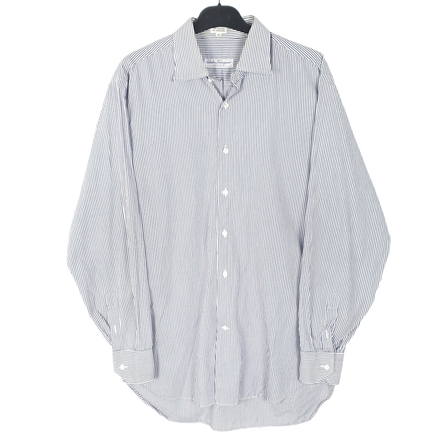 Mens White Salvatore Ferragamo  Long Sleeve Shirt