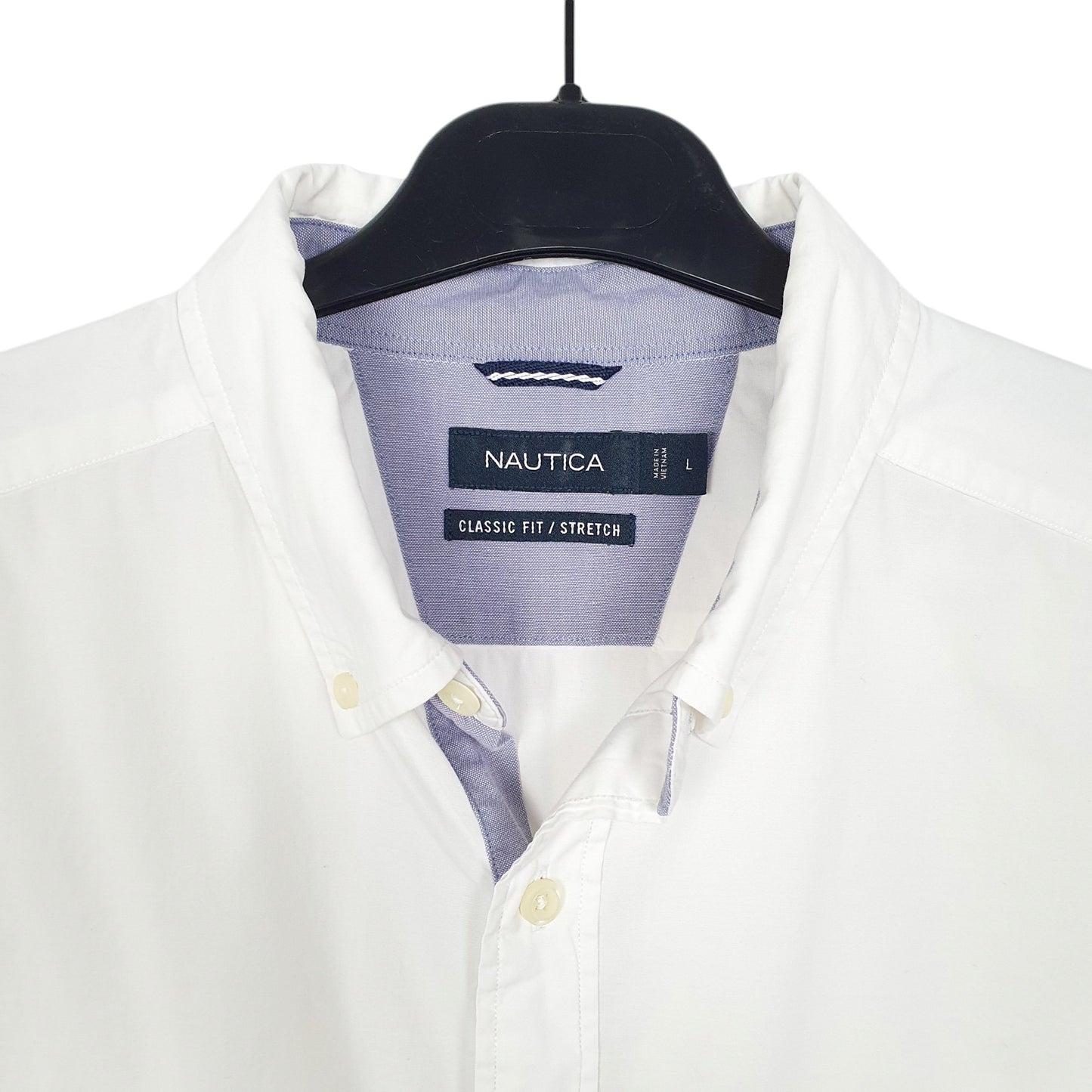 Mens White Nautica  Short Sleeve Shirt