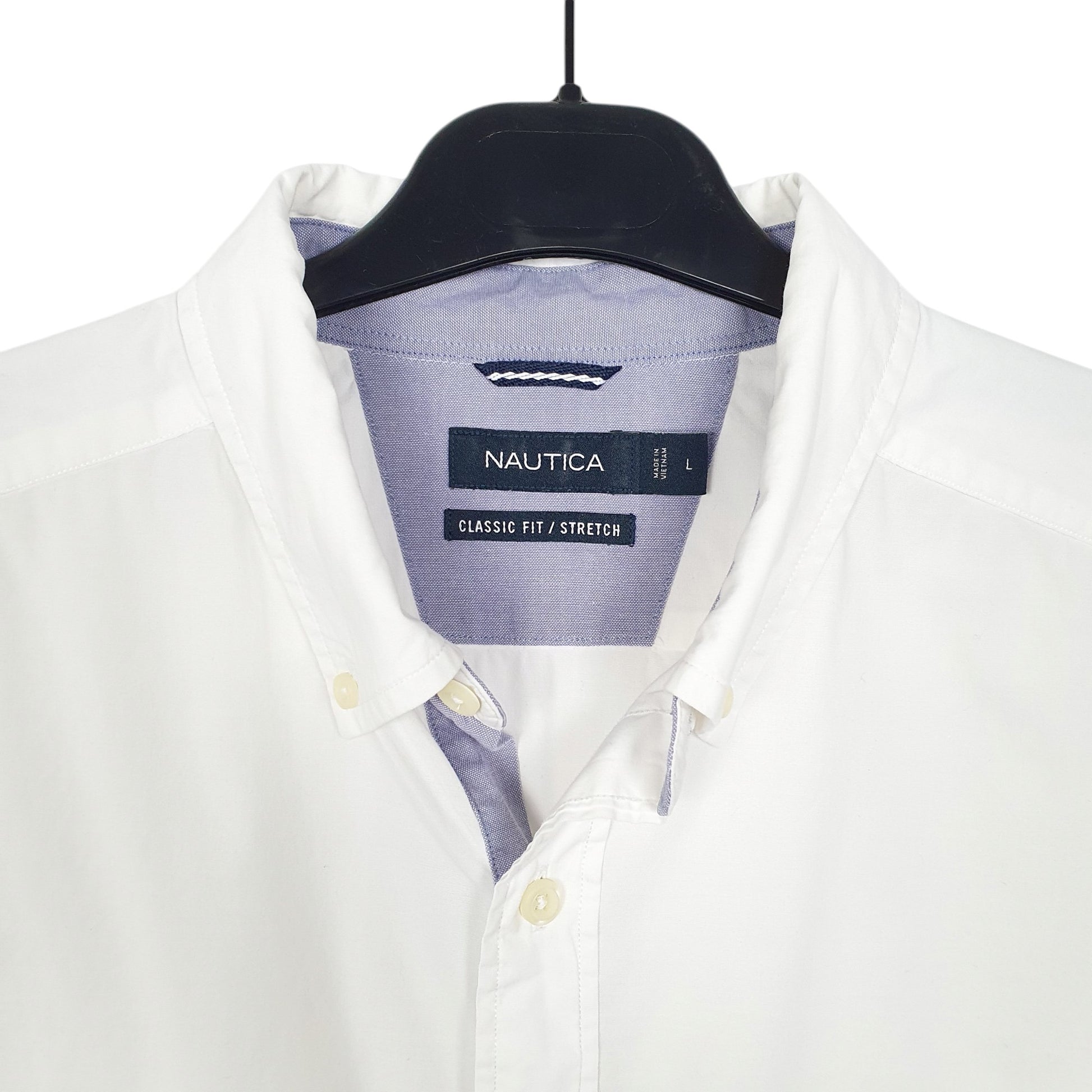 Mens White Nautica  Short Sleeve Shirt