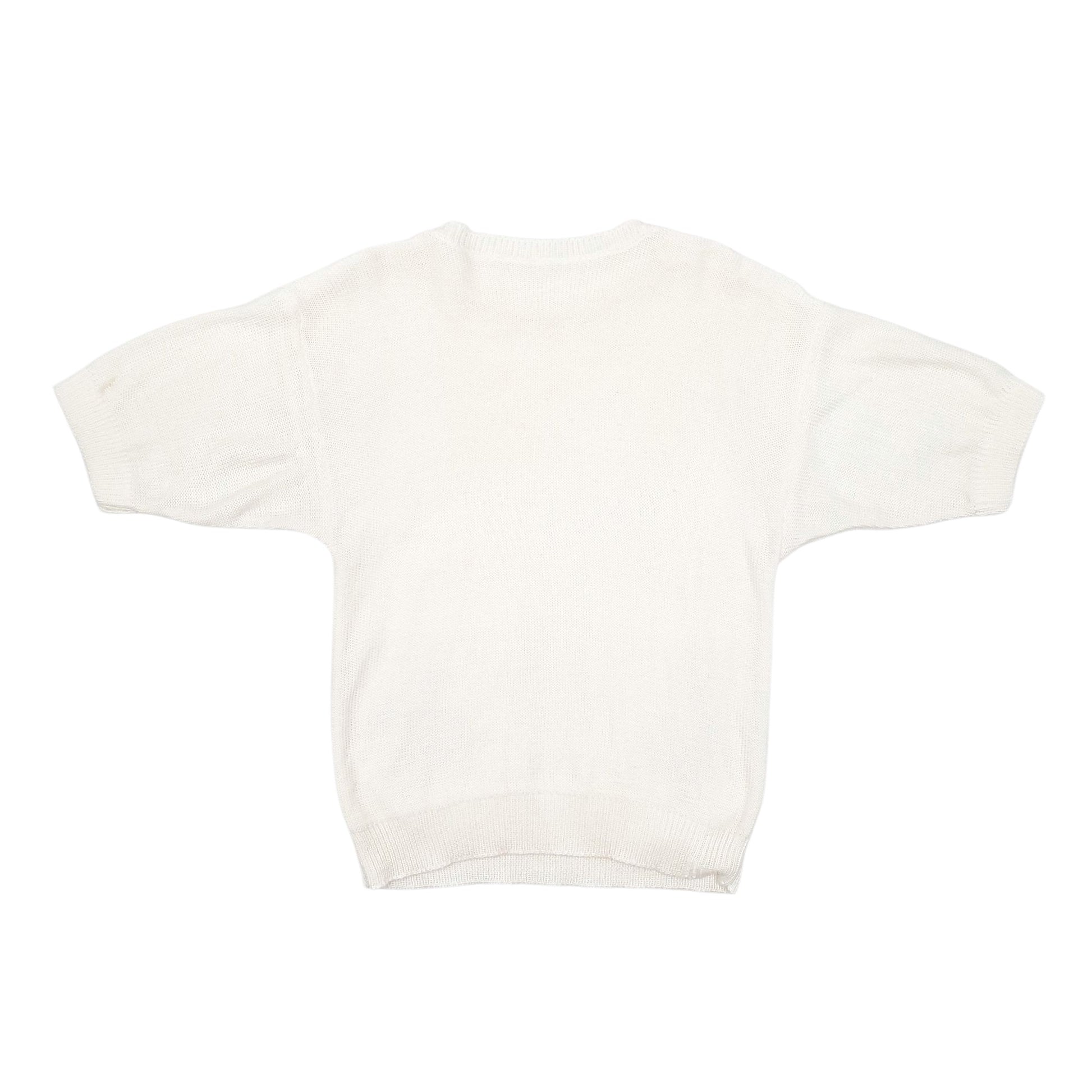 Womens Cream Unbranded Vintage Crewneck Jumper