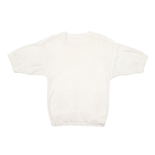 Womens Cream Unbranded Vintage Crewneck Jumper