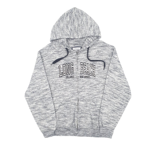 Mens Grey Pacific & Co Long Beach Island New Jersey Full Zip Jumper