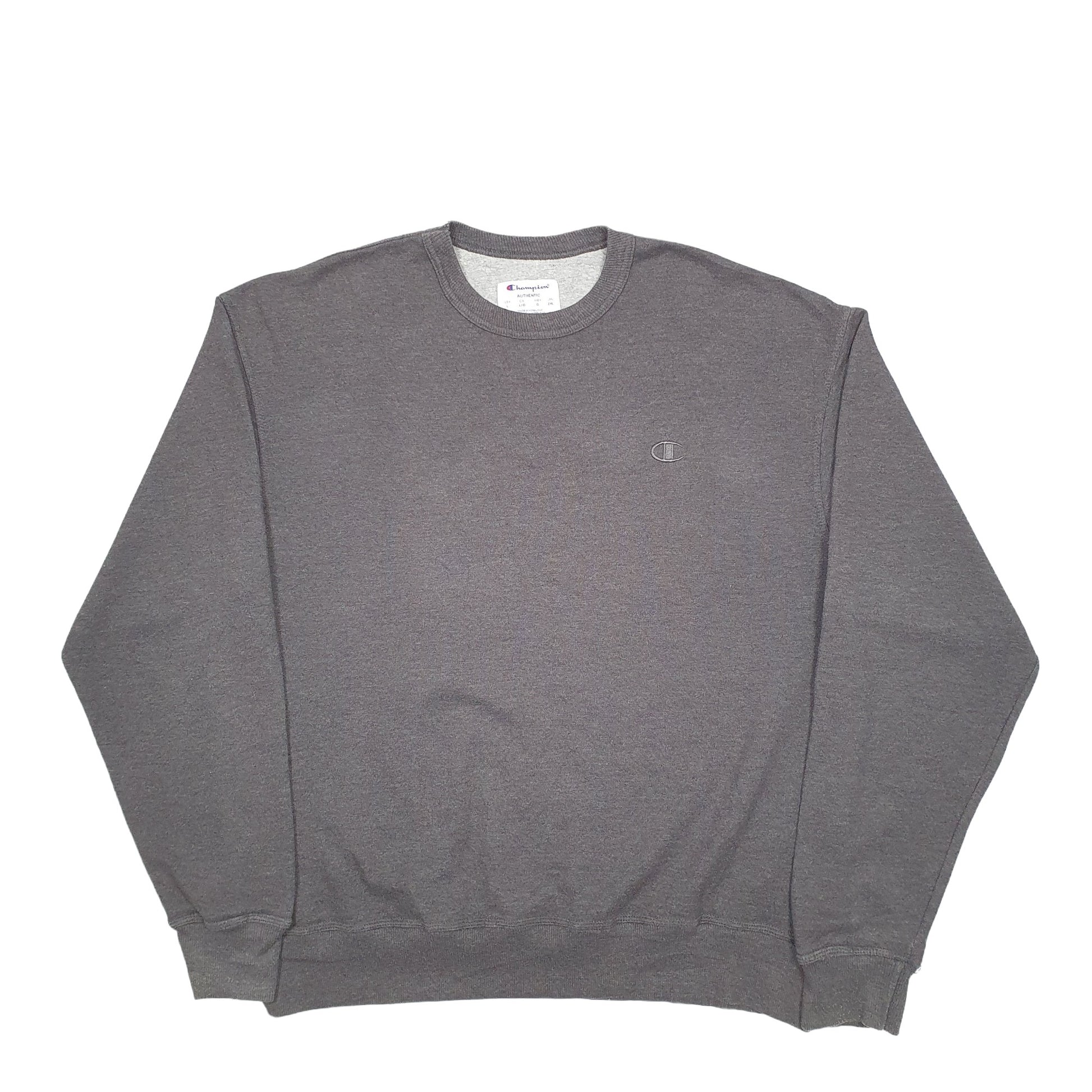 Mens Grey Champion  Crewneck Jumper