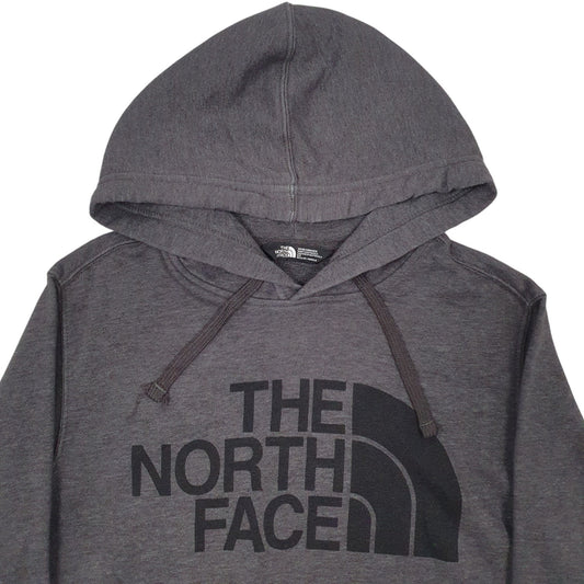 Mens Grey The North Face Spellout Hoodie Jumper