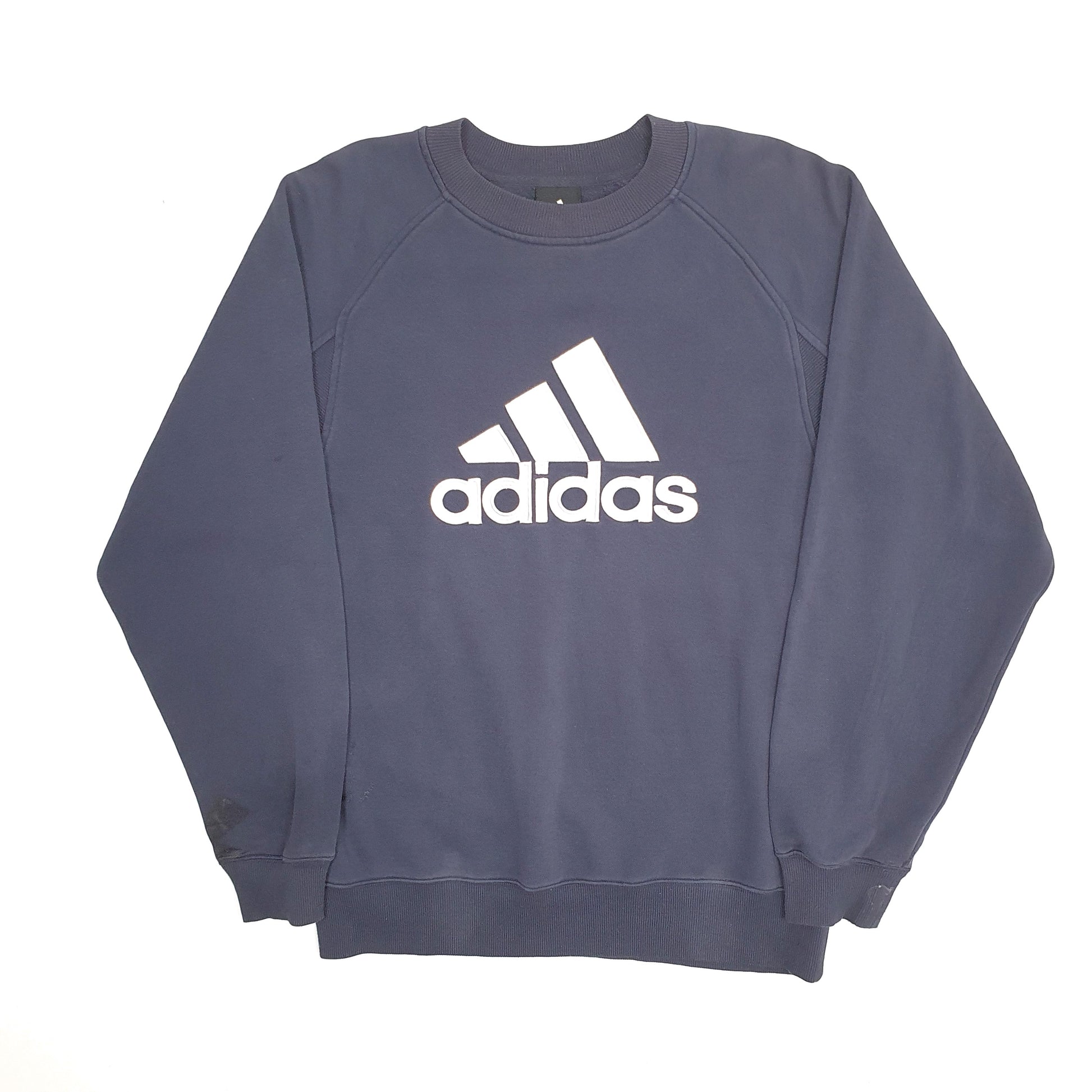 Mens Navy Adidas Vintage 00s Crewneck Jumper