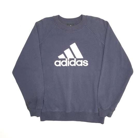 Mens Navy Adidas Vintage 00s Crewneck Jumper
