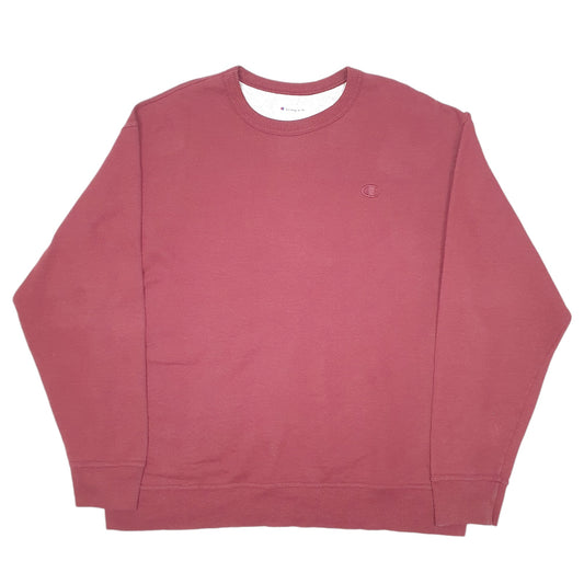 Mens Burgundy Champion  Crewneck Jumper