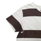 Mens Brown Lee Stripes Short Sleeve T Shirt