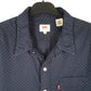 Mens Navy Levis Polka Dot Short Sleeve Shirt