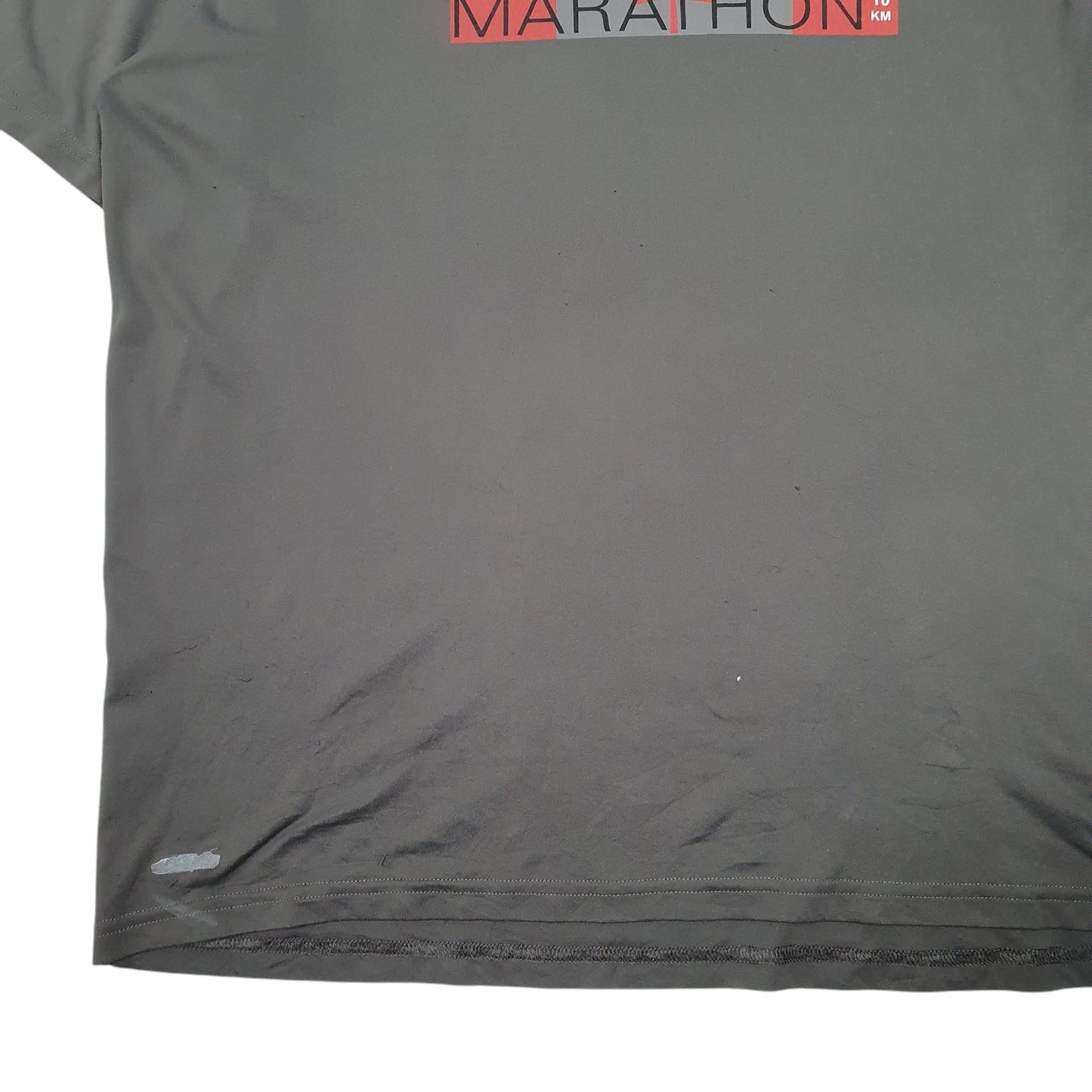 Mens Grey The North Face Whistler Half Marathon 2013 Active Running Short Sleeve T Shirt