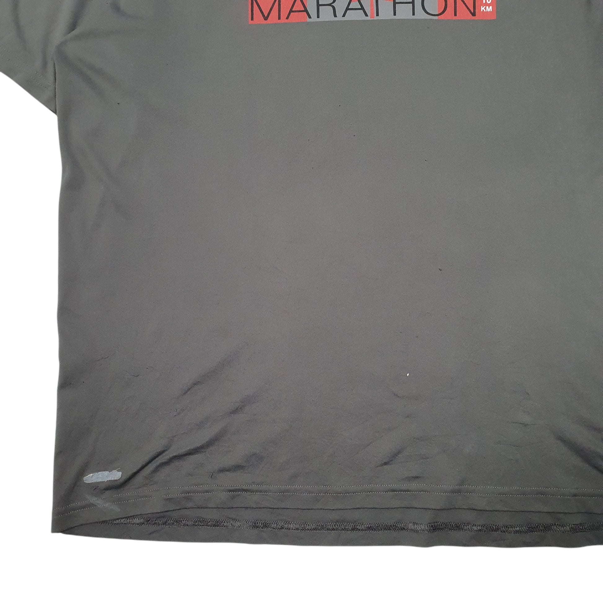 Mens Grey The North Face Whistler Half Marathon 2013 Active Running Short Sleeve T Shirt