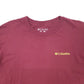 Mens Burgundy Columbia Sportswear PFG Fishing Short Sleeve T Shirt