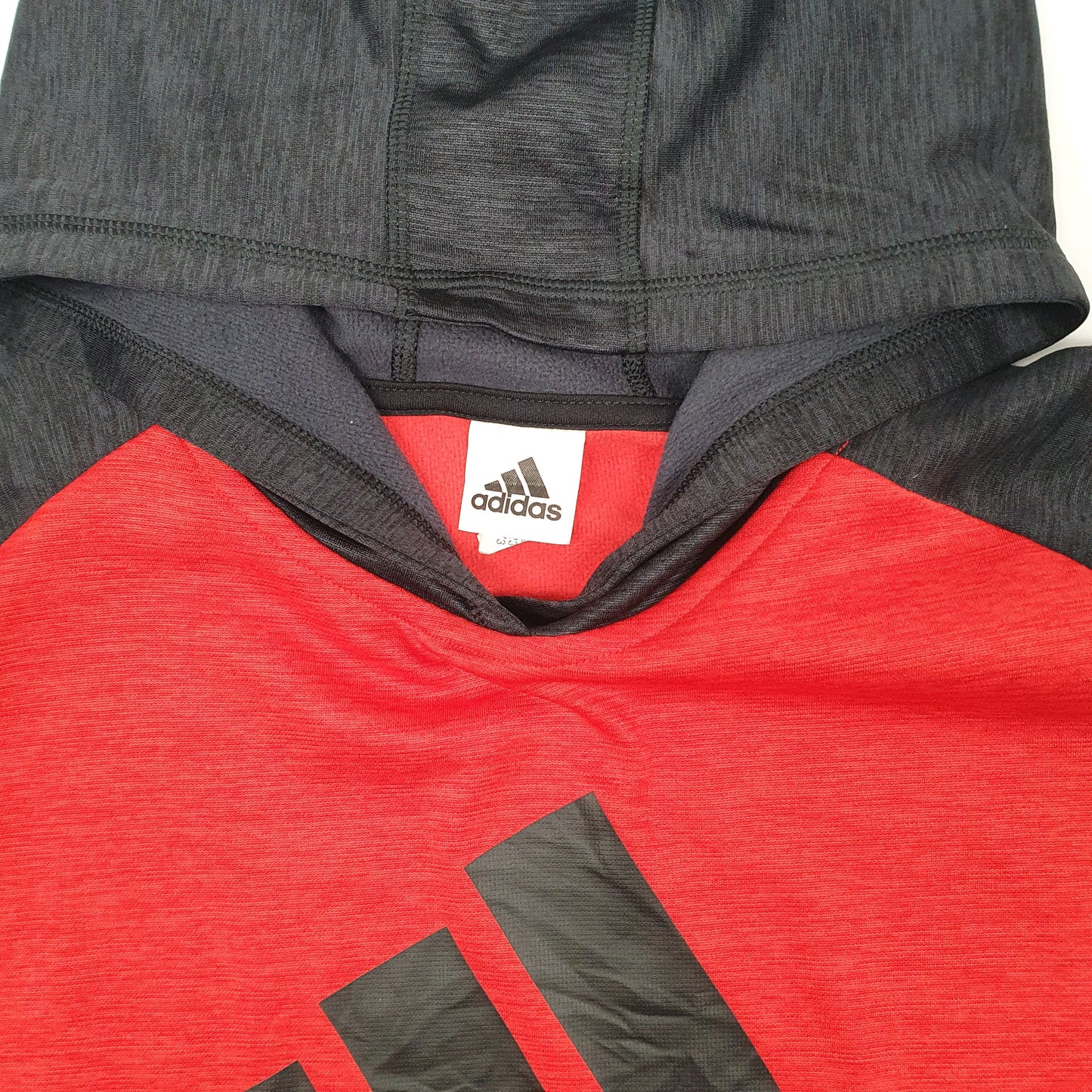 Mens Red Adidas Lightweight Hoodie Jumper