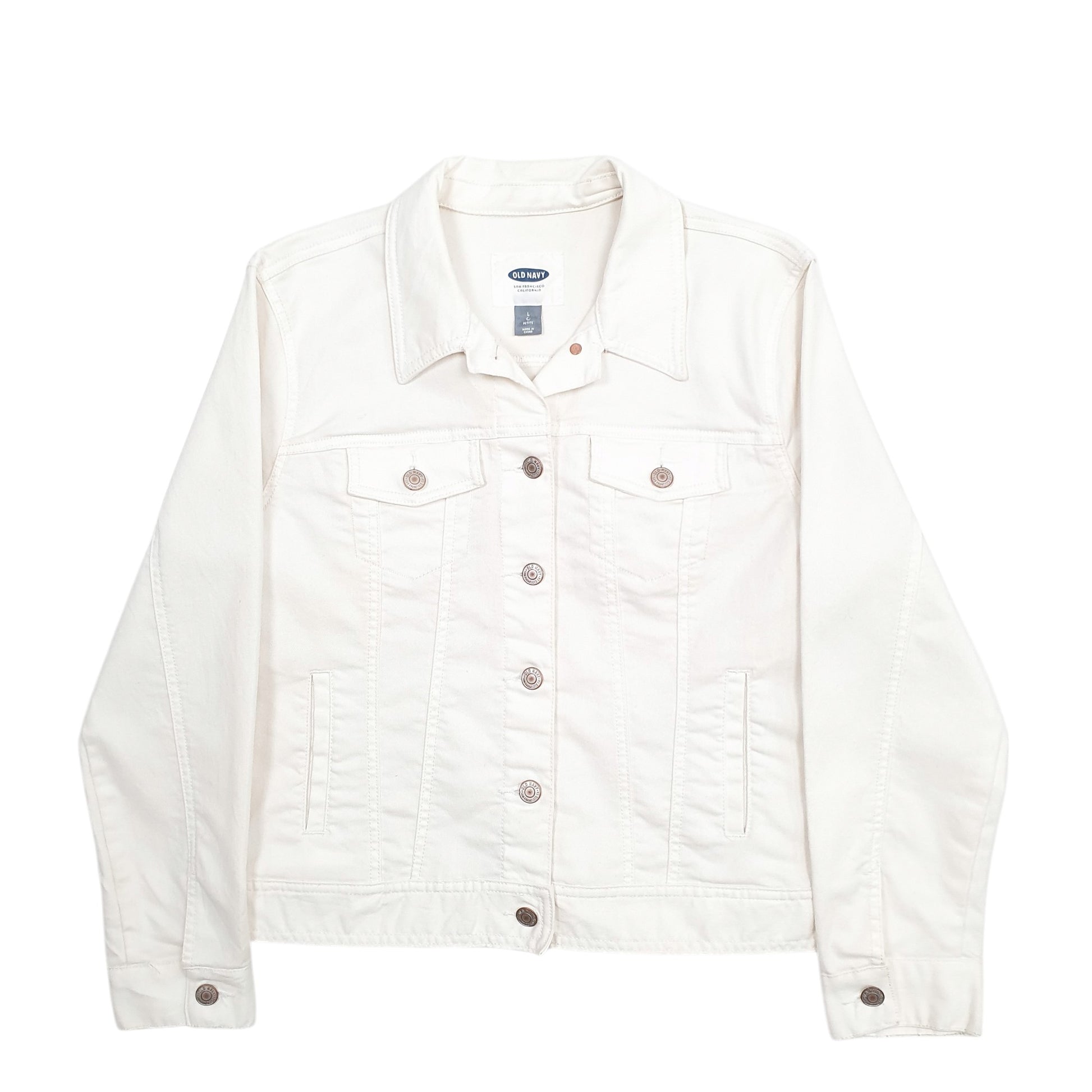 Womens Cream Old Navy  Full Zip Coat