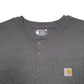 Mens Grey Carhartt  Long Sleeve T Shirt