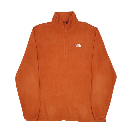 Mens Orange The North Face Quarter Zip Jumper