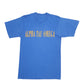 Mens Blue Unbranded Single Stitch Vintage 90s Alpha Tau Omega Short Sleeve T Shirt