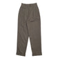 Womens Grey Ralph Lauren Wool Made In USA Pleated Chino Trousers