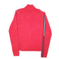 Womens Red Tommy Hilfiger Knit Ribbed Cardigan Top Full Zip Jumper