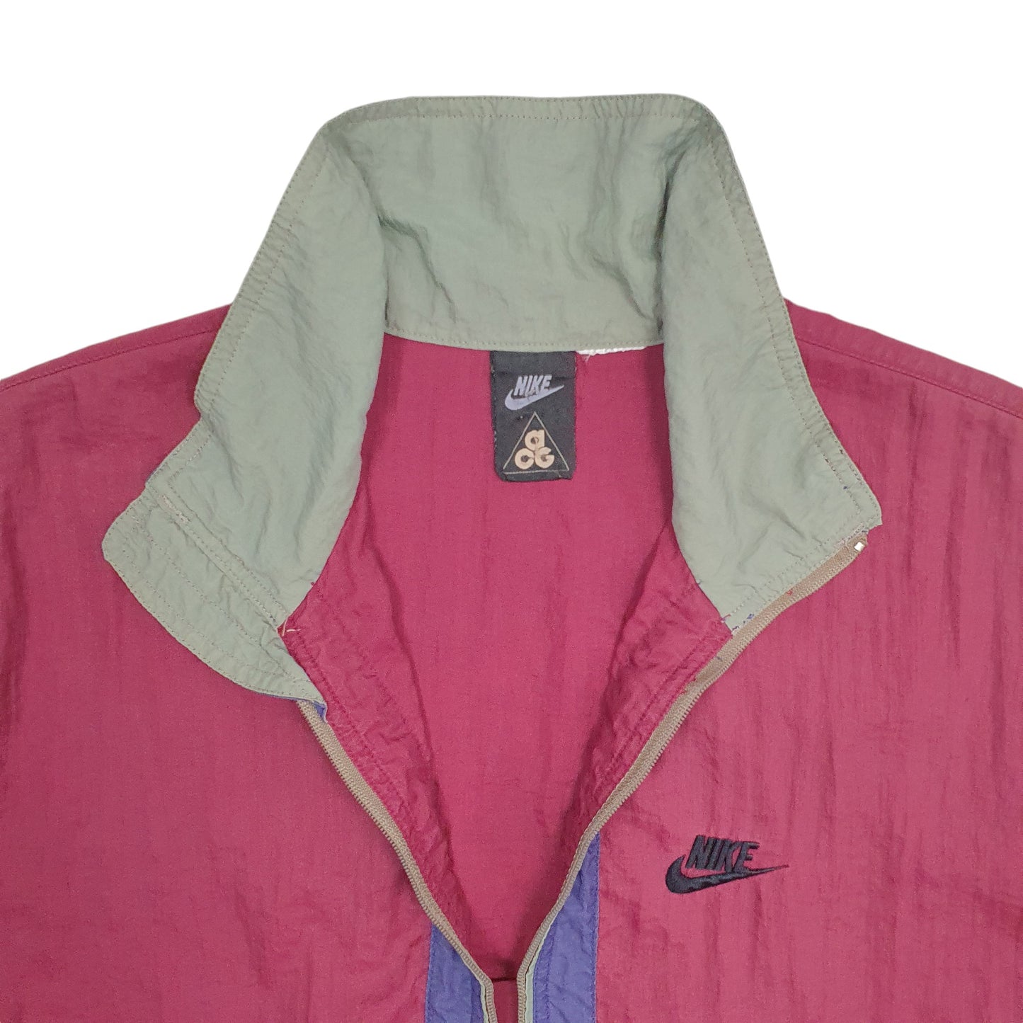 Mens Burgundy Nike ACG Vintage 90's  Coat
