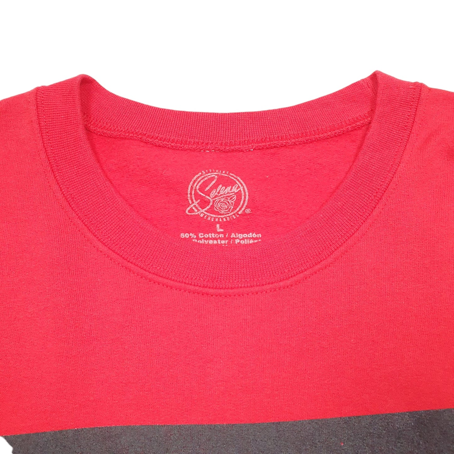 Mens Red Official Selena Merchandise Singer Pop Star 90s Crewneck Jumper