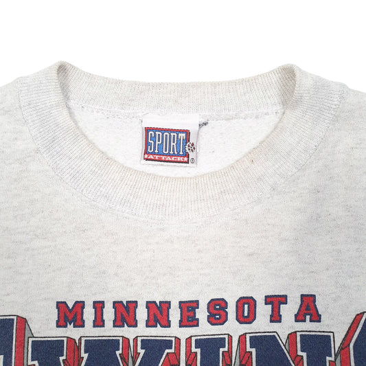 Mens Grey Sport Attack Vintage 1996 Minnesota Twins Baseball MLB USA Spellout Crewneck Jumper